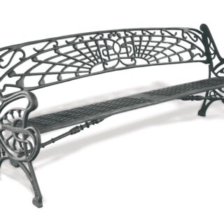 Banco Fundición 2,06 Mts. 1 capa imprimación,2 de oxirón negro forja.