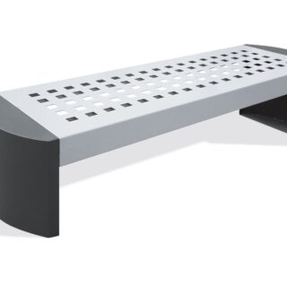 Banco Trau pies y asiento en plancha de acero UM396E