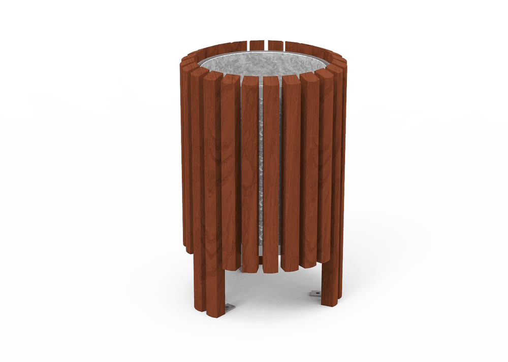 Papelera Salou circular con cubeta PA 641