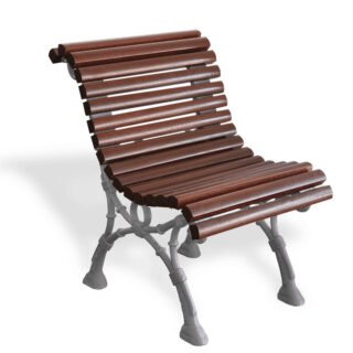 Silla Barcino de 18 listones 540cm. caoba