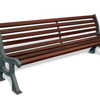 Banco Roda, pies de fundición y 10 tablones tropical